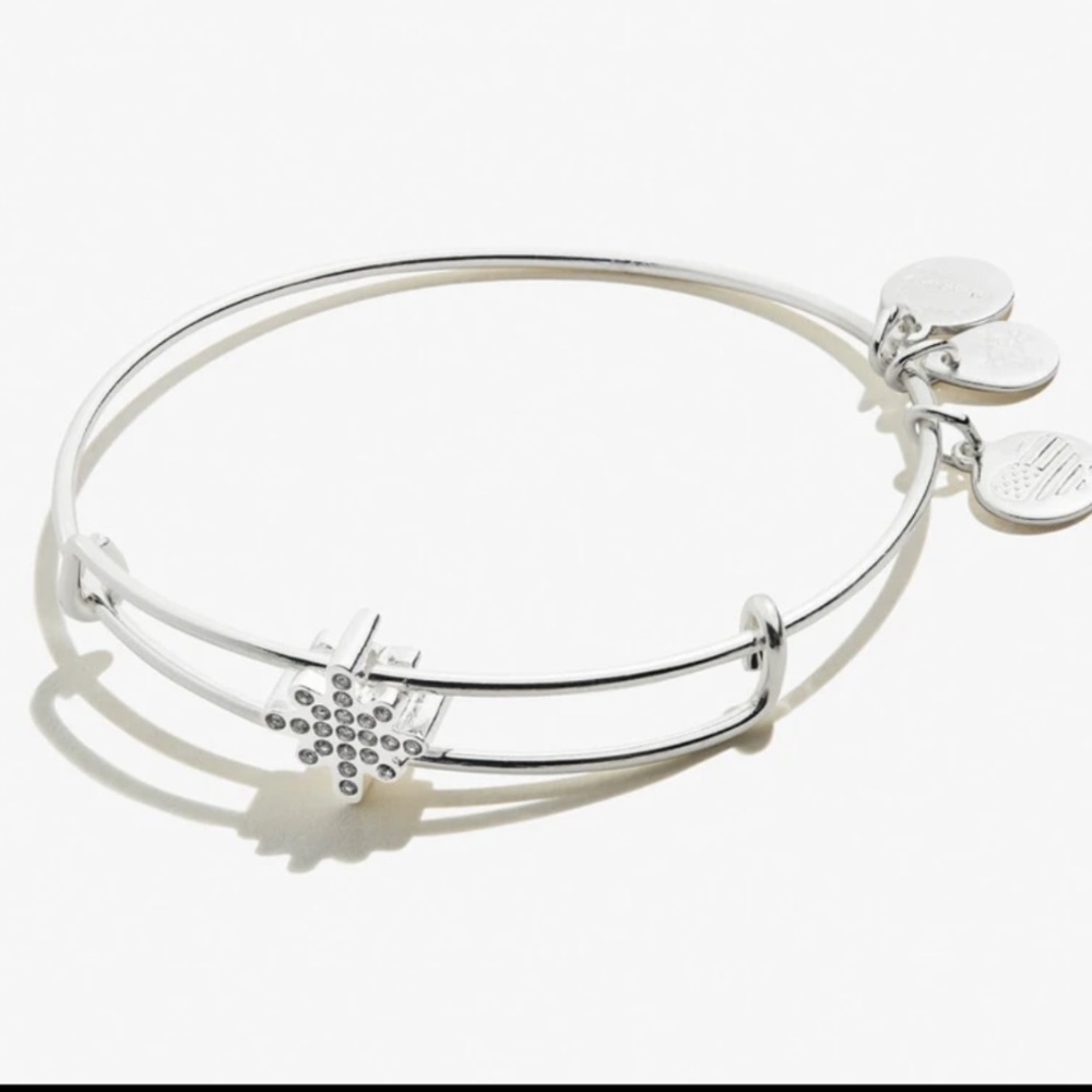 Alex and Ani Pavé Star Bead Bangle
